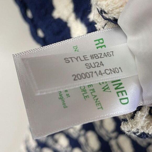 J.CREW Lady Jacket Women XL Textured Crochet Cardigan NEW Blue Beige BZ467 - Picture 15 of 16